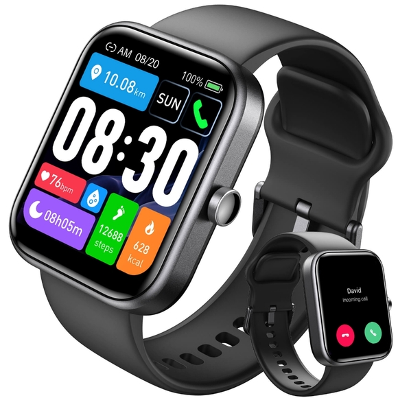 TOZO S3 Ultimate Smart Watch, HD Touchscreen, Health Monitoring, Waterproof - Picture 1 of 9